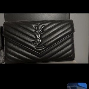 YSL Black Quilted Leather Bag